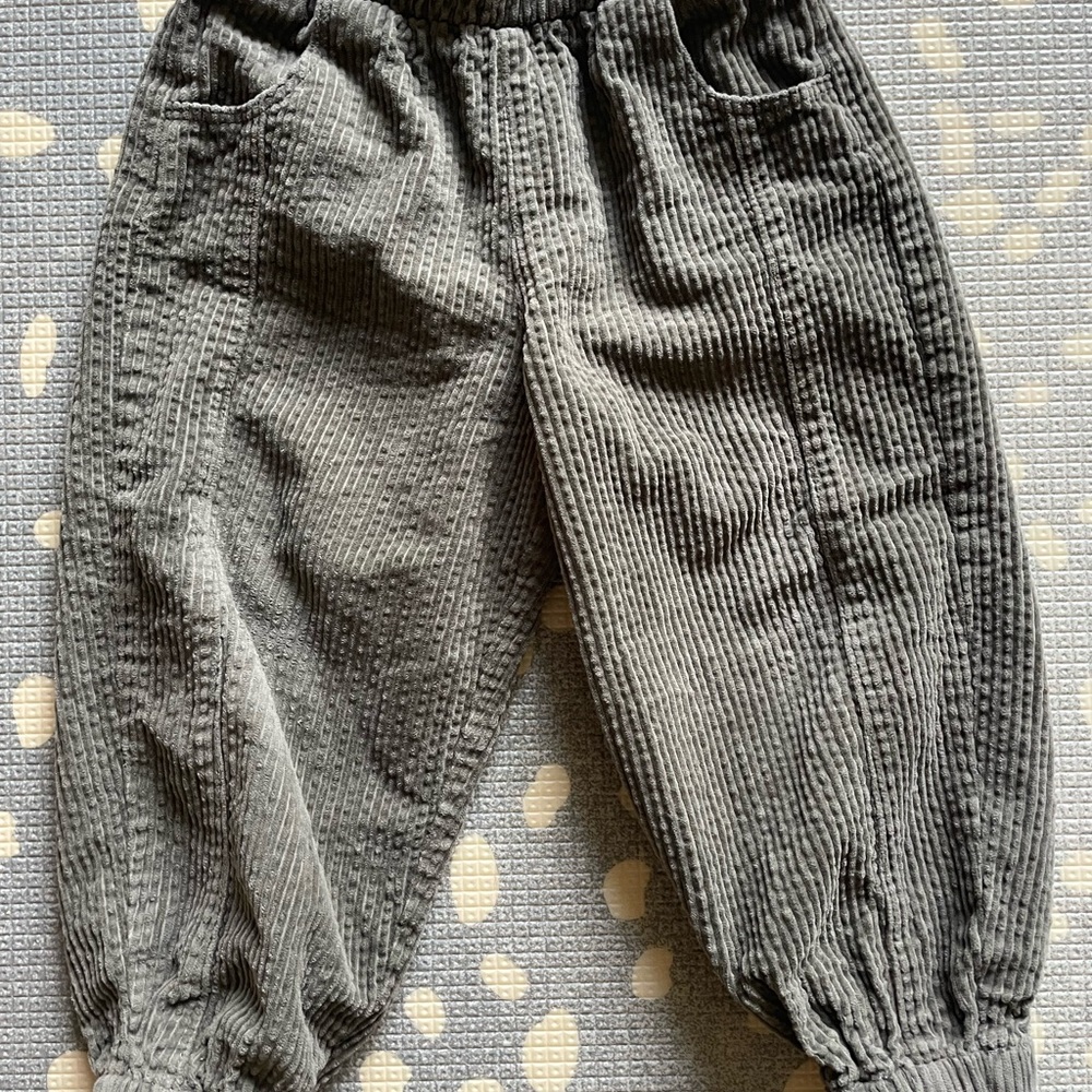 Zara Kids Olive Corduroy Joggers